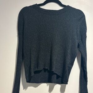 Madewell Black Crewneck Long Sleeved Knit - XS